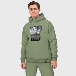 Мужской костюм оверсайз Hands and 2 personalities, цвет: авокадо — фото 2