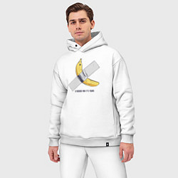 Мужской костюм оверсайз 1000000 and its your banana, цвет: белый — фото 2