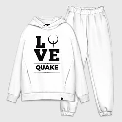 Мужской костюм оверсайз Quake love classic, цвет: белый