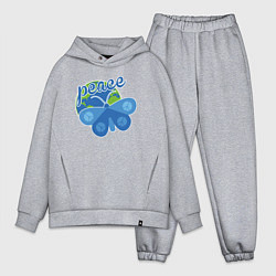 Мужской костюм оверсайз Butterfly peace