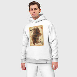 Мужской костюм оверсайз Fable III Хозяин Теней, король крести, цвет: белый — фото 2