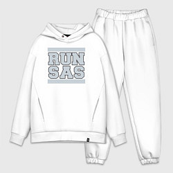 Мужской костюм оверсайз Run San Antonio Spurs, цвет: белый