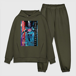 Мужской костюм оверсайз Ghost in the shell - Motoko, цвет: хаки