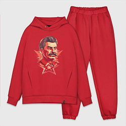 Мужской костюм оверсайз Граффити Сталин