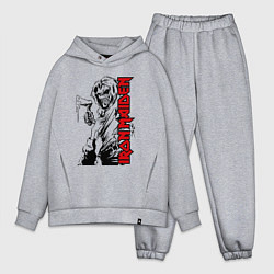 Мужской костюм оверсайз Iron maiden fans, цвет: меланж