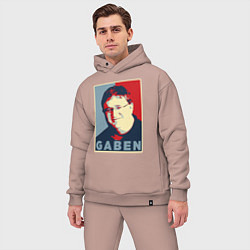 Мужской костюм оверсайз Gaben, цвет: пыльно-розовый — фото 2