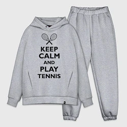 Мужской костюм оверсайз Keep Calm & Play tennis