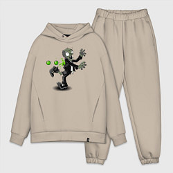 Мужской костюм оверсайз PvZ Зомби атакован