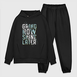 Мужской костюм оверсайз Grind now Shine later