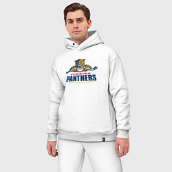 Мужской костюм оверсайз Florida panthers - hockey team, цвет: белый — фото 2