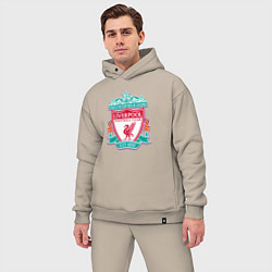 Мужской костюм оверсайз Liverpool fc sport collection, цвет: миндальный — фото 2