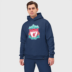 Мужской костюм оверсайз Liverpool fc sport collection, цвет: тёмно-синий — фото 2