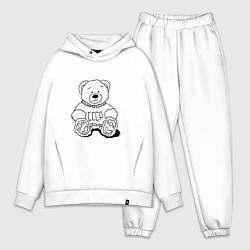 Мужской костюм оверсайз Мишка из СССР, цвет: белый