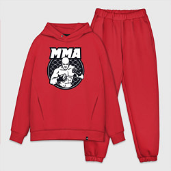 Мужской костюм оверсайз Warrior MMA, цвет: красный