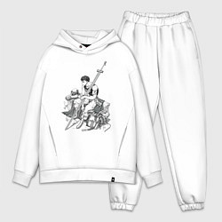 Мужской костюм оверсайз Берсерк манга и аниме, цвет: белый