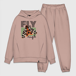 Мужской костюм оверсайз Fly high moth