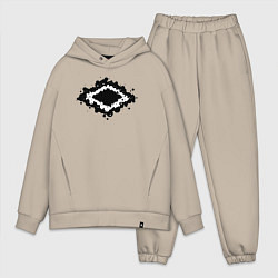 Мужской костюм оверсайз Bubbles, цвет: миндальный