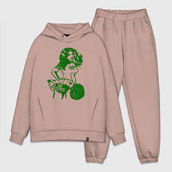 Мужской костюм оверсайз Go Celtics, цвет: пыльно-розовый