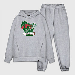 Мужской костюм оверсайз Milwaukee bucks