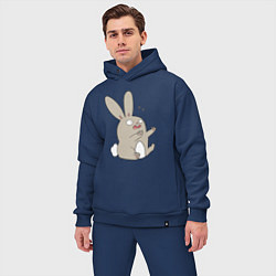 Мужской костюм оверсайз Funny bunny, цвет: тёмно-синий — фото 2