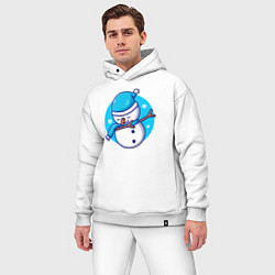 Мужской костюм оверсайз Dab snowman, цвет: белый — фото 2