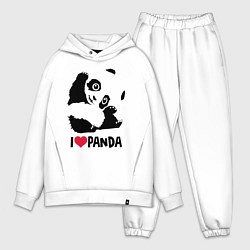 Мужской костюм оверсайз I love panda