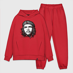 Мужской костюм оверсайз Че Гевара портрет, цвет: красный