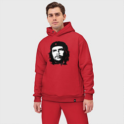 Мужской костюм оверсайз Портрет Эрнесто Че Гевары, цвет: красный — фото 2