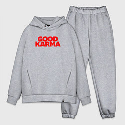 Мужской костюм оверсайз Good karma, цвет: меланж