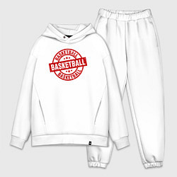 Мужской костюм оверсайз Basket red