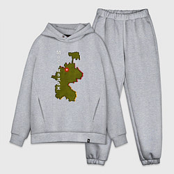 Мужской костюм оверсайз Осетия Мостиздах, цвет: меланж