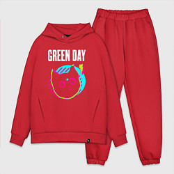 Мужской костюм оверсайз Green Day rock star cat, цвет: красный