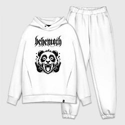 Мужской костюм оверсайз Behemoth - rock panda, цвет: белый