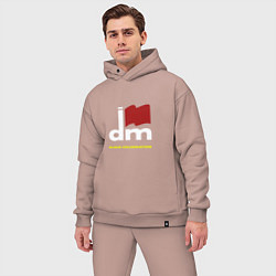 Мужской костюм оверсайз Depeche Mode - Black celebration tonight, цвет: пыльно-розовый — фото 2