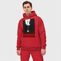 Мужской костюм оверсайз Евангелион талисман Рей, цвет: красный — фото 2