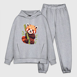 Мужской костюм оверсайз The Red Panda, цвет: меланж