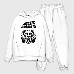 Мужской костюм оверсайз Arctic Monkeys - rock panda, цвет: белый