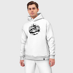 Мужской костюм оверсайз Осеннее катание, цвет: белый — фото 2