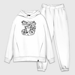 Мужской костюм оверсайз Абстрактный велоузор