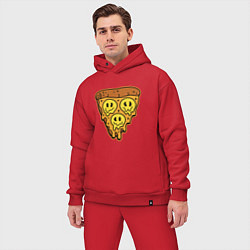 Мужской костюм оверсайз Happy nation pizza, цвет: красный — фото 2