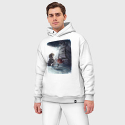 Мужской костюм оверсайз Безработный Рудеус Грейрат, цвет: белый — фото 2