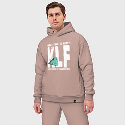 Мужской костюм оверсайз Klf - What time is love, цвет: пыльно-розовый — фото 2