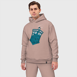 Мужской костюм оверсайз Adventure tardis, цвет: пыльно-розовый — фото 2