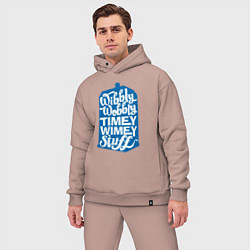 Мужской костюм оверсайз Timey stuff, цвет: пыльно-розовый — фото 2