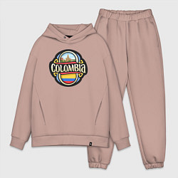 Мужской костюм оверсайз Columbia, цвет: пыльно-розовый