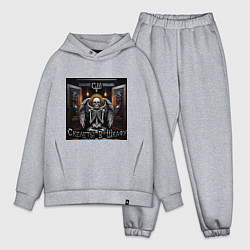 Мужской костюм оверсайз Сингл Скелеты в шкафу, цвет: меланж