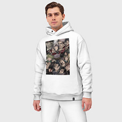 Мужской костюм оверсайз Магическая битва Аой Тодо, цвет: белый — фото 2