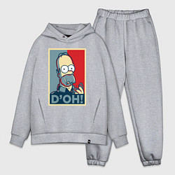 Мужской костюм оверсайз Homer with donut, цвет: меланж