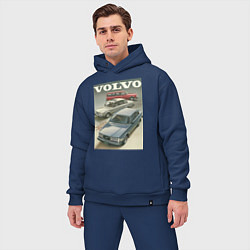 Мужской костюм оверсайз Автомобиль Volvo, цвет: тёмно-синий — фото 2