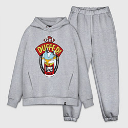 Мужской костюм оверсайз Duff beer with Homer